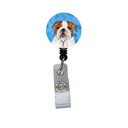 Carolines Treasures Carolines Treasures SS4760-BU-BR Bulldog English Retractable Badge Reel Or Id Holder With Clip SS4760-BU-BR